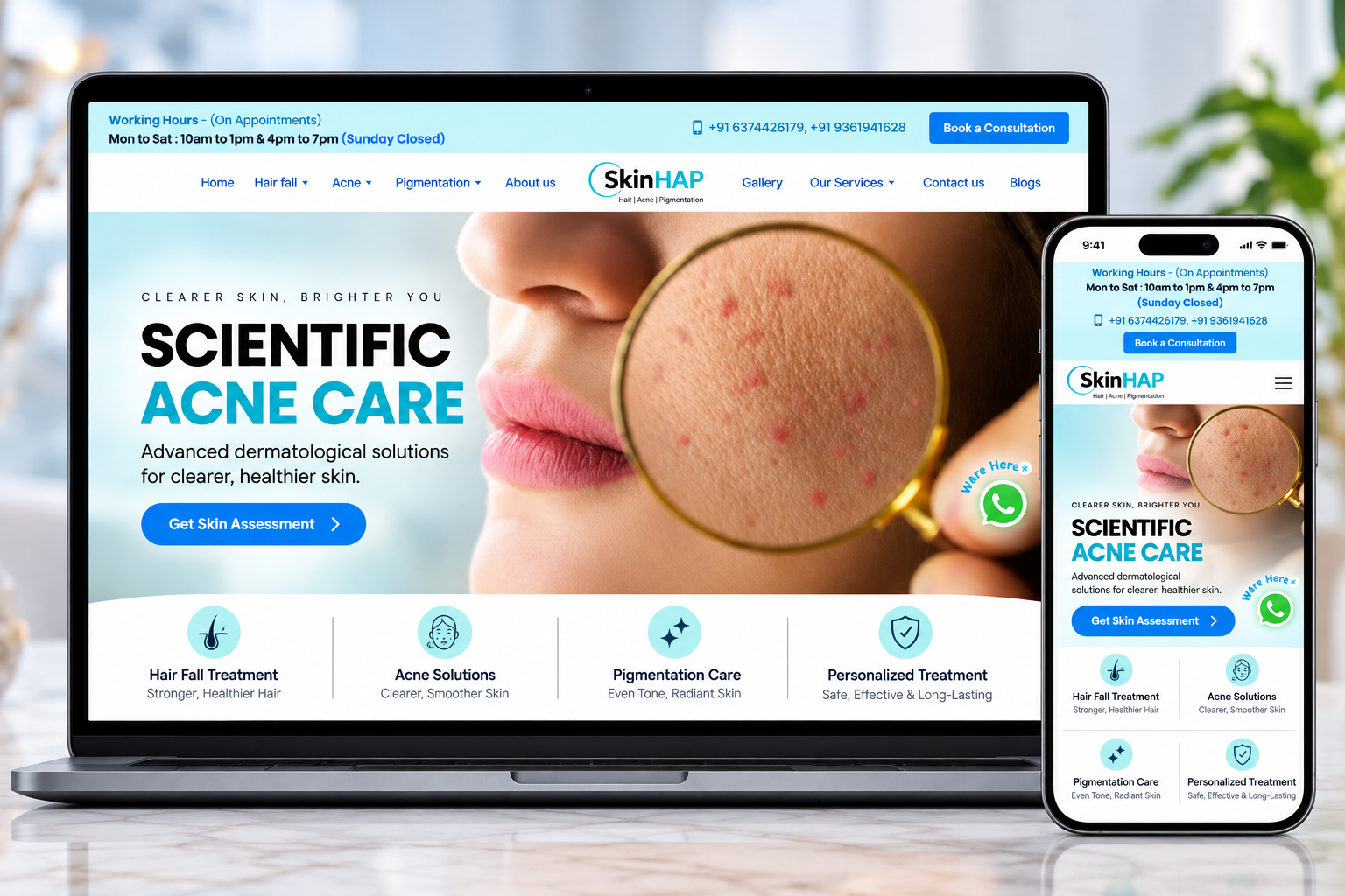 SkinHAP Health-Tech & Dermatology SEO